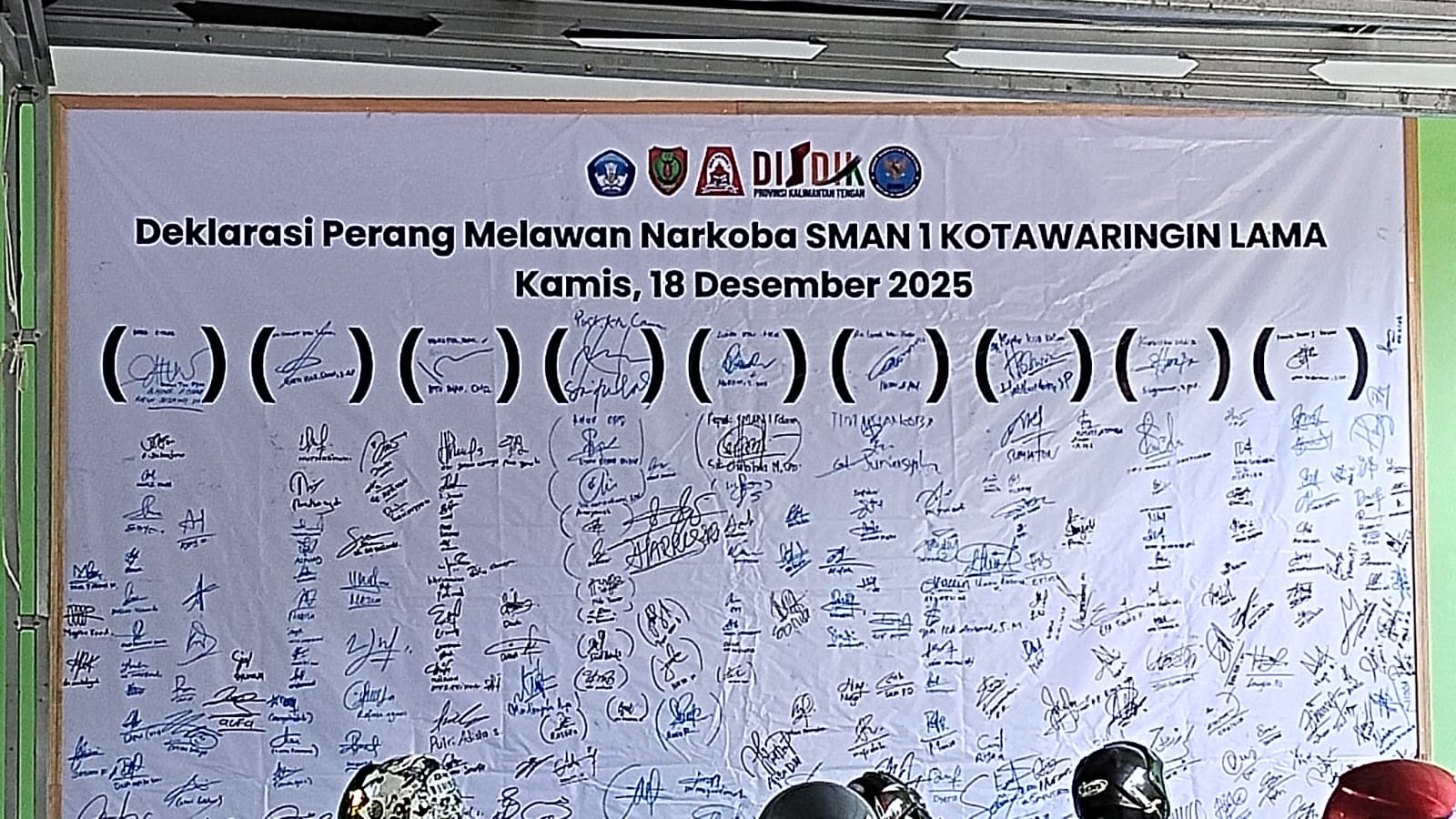 Gelaran Sosialisasi Anti Narkoba  SMAN I Kotawaringin Lama Bekerjasama dengan BNN Kab. Kobar